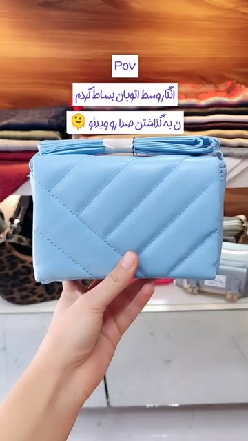 مینی بگ آبی آسمانی مدل زارا